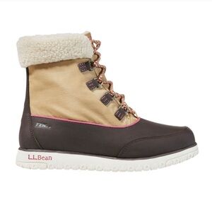 LL BEAN Women's Brown Nylon Waterproof
Insulated Ultralight Pac Boots Size 8
